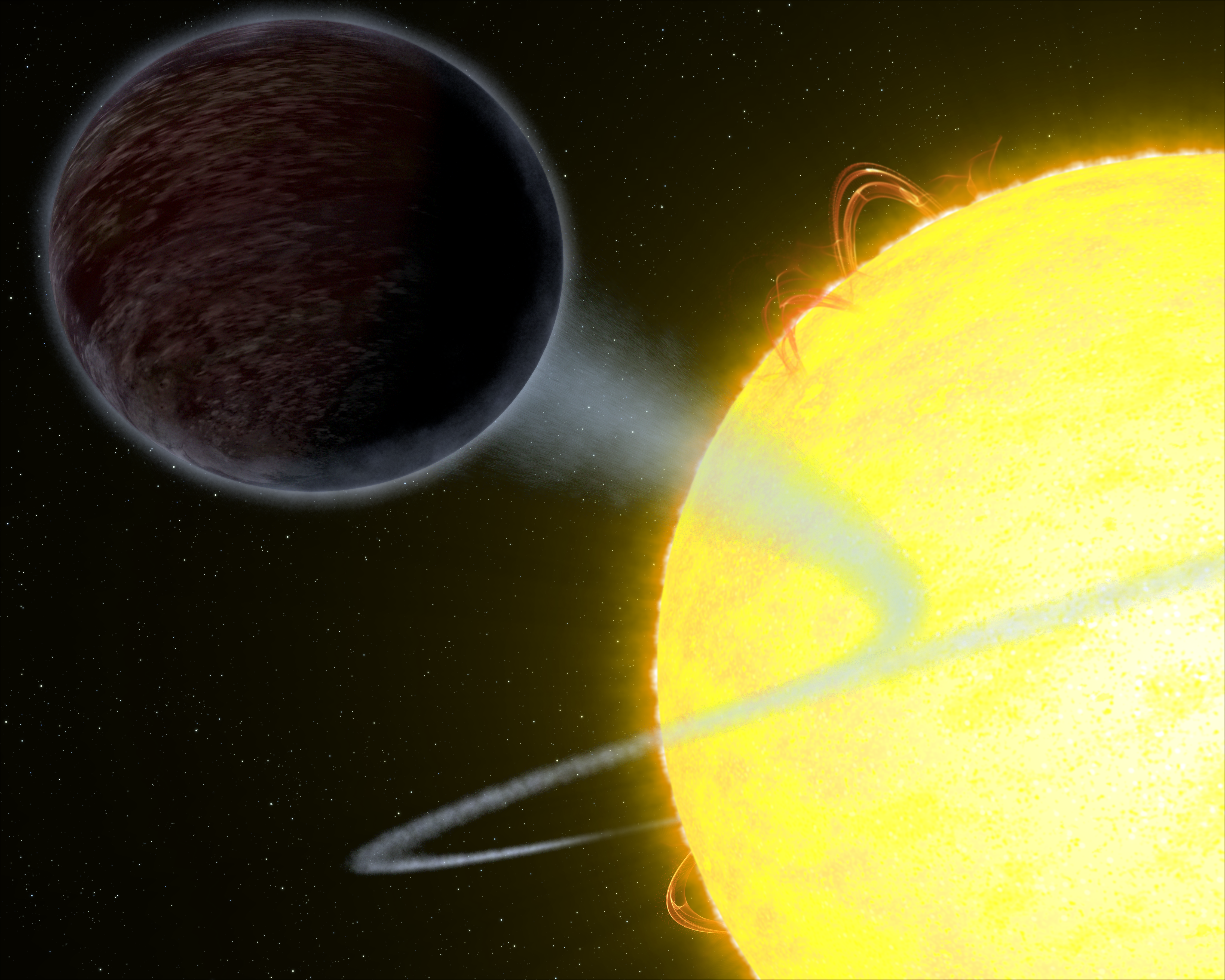 Artist's concept of nearest extrasolar planet to our Solar